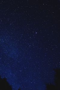 Preview wallpaper starry sky, shine, night, blue