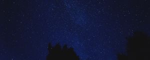 Preview wallpaper starry sky, shine, night, blue
