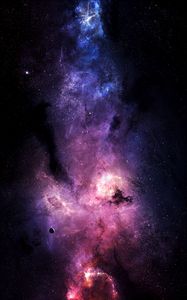 Preview wallpaper starry sky, space, stars, galaxy, universe, shine