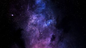 Preview wallpaper starry sky, space, stars, galaxy, universe, shine