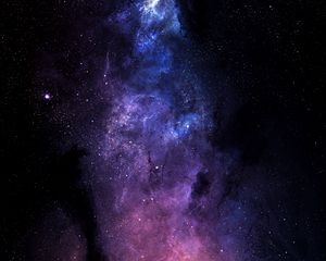 Preview wallpaper starry sky, space, stars, galaxy, universe, shine