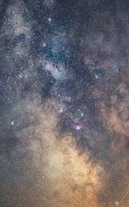 Preview wallpaper starry sky, space, stars, milky way, night, dark