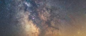 Preview wallpaper starry sky, space, stars, milky way, night, dark