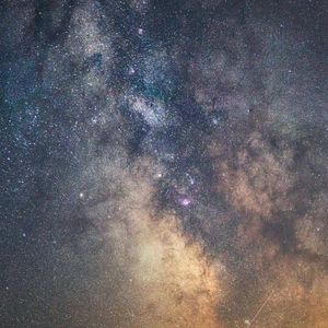 Preview wallpaper starry sky, space, stars, milky way, night, dark