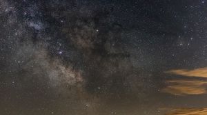 Preview wallpaper starry sky, stars, clouds, sky
