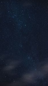 Preview wallpaper starry sky, stars, clouds, night