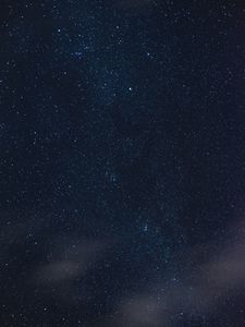 Preview wallpaper starry sky, stars, clouds, night