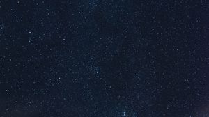 Preview wallpaper starry sky, stars, clouds, night