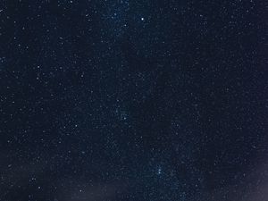 Preview wallpaper starry sky, stars, clouds, night