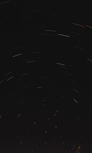 Preview wallpaper starry sky, stars, lines, dark, shine