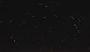 Preview wallpaper starry sky, stars, lines, dark, shine