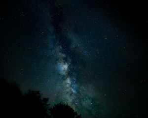 Preview wallpaper starry sky, stars, milky way, night