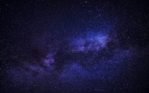 Preview wallpaper starry sky, stars, milky way, night, space