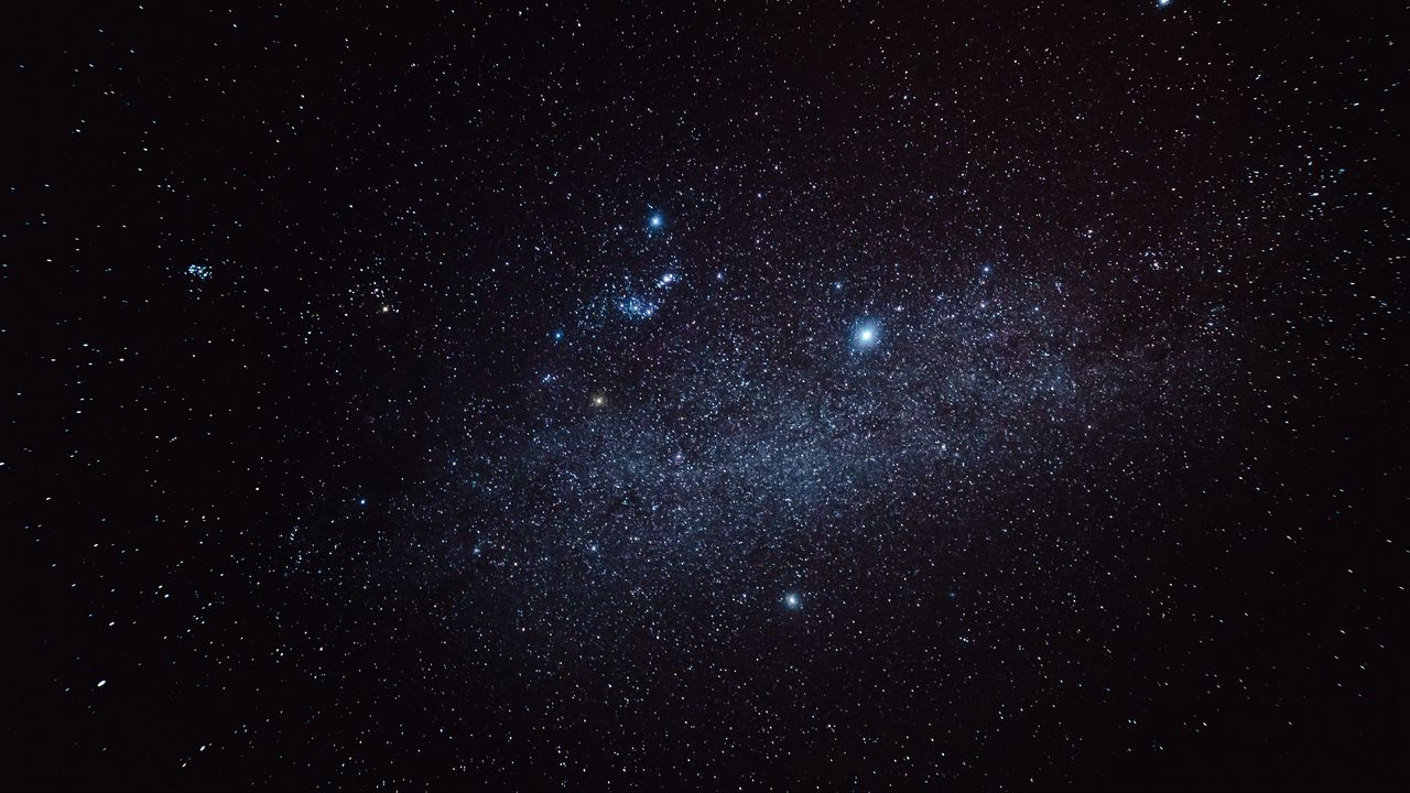 Wallpaper starry sky, stars, nebula, galaxy, space