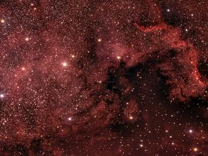 Preview wallpaper starry sky, stars, nebula, space, brown
