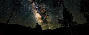 Preview wallpaper starry sky, stars, night