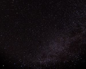 Preview wallpaper starry sky, stars, night, glitter, dark