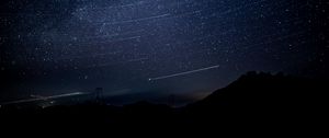 Preview wallpaper starry sky, stars, night, shine, darkness, dark