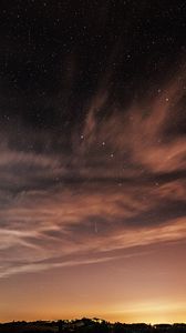 Preview wallpaper starry sky, stars, night, nebula