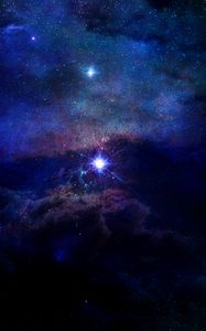 Preview wallpaper starry sky, stars, space, universe, galaxy