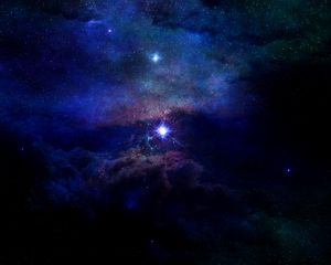 Preview wallpaper starry sky, stars, space, universe, galaxy