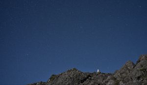 Preview wallpaper starry sky, stones, nature