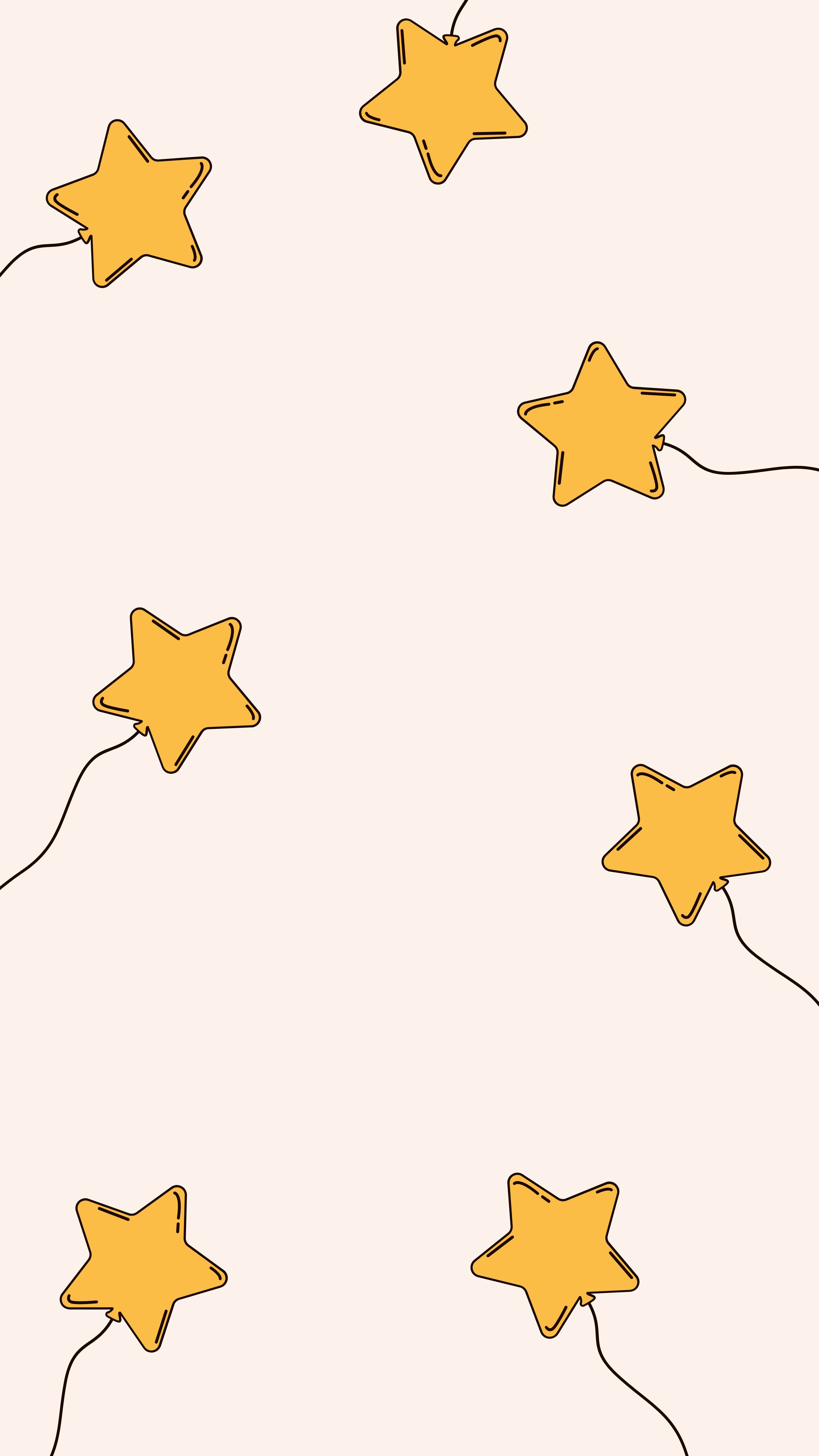 Download wallpaper 3240x5760 stars, balloons, art, vector hd background