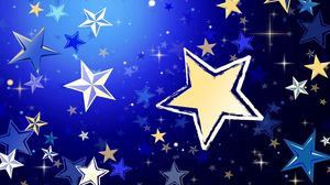 Preview wallpaper stars, background, shape, size