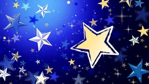 Preview wallpaper stars, background, shape, size