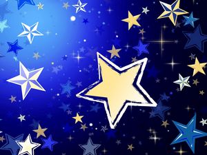 Preview wallpaper stars, background, shape, size