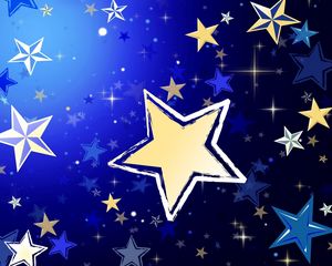 Preview wallpaper stars, background, shape, size