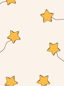 Preview wallpaper stars, balloons, art, vector