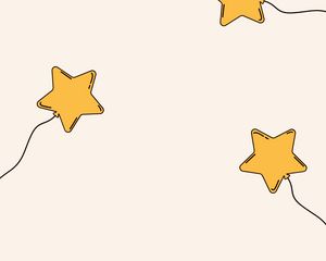 Preview wallpaper stars, balloons, art, vector