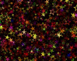 Preview wallpaper stars, colorful, art, abstract