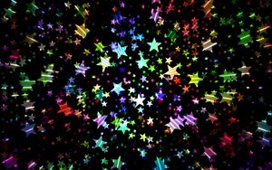 Preview wallpaper stars, colorful, shiny, bright