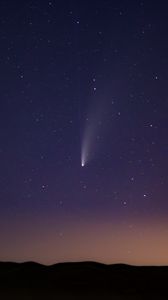 Preview wallpaper stars, comet, sky, night