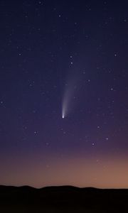 Preview wallpaper stars, comet, sky, night