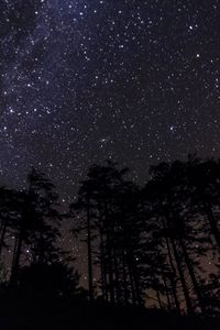 Preview wallpaper stars, constellations, starry sky, night