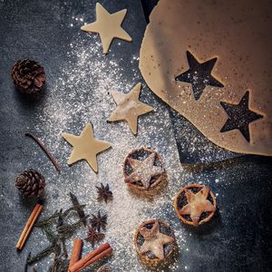 Preview wallpaper cookies, stars, cinnamon, cones, aesthetics