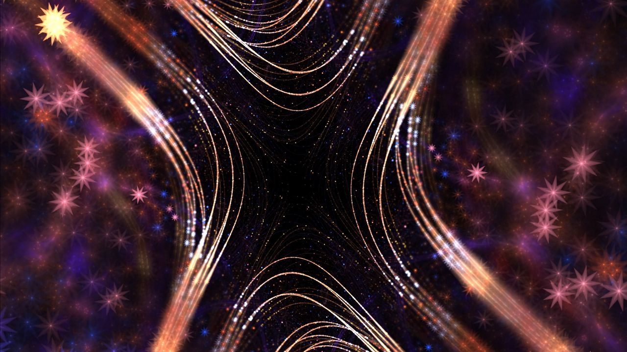 Wallpaper stars, fractal, shine, shape