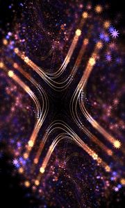 Preview wallpaper stars, fractal, shine, shape