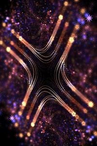 Preview wallpaper stars, fractal, shine, shape