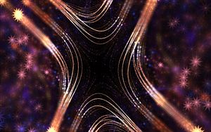 Preview wallpaper stars, fractal, shine, shape