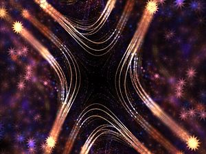 Preview wallpaper stars, fractal, shine, shape