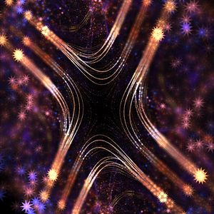 Preview wallpaper stars, fractal, shine, shape