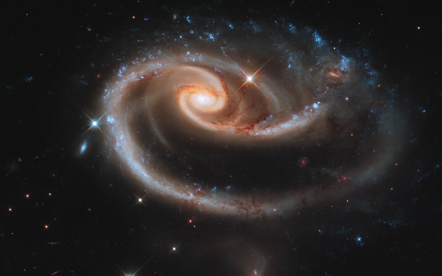 1440x900 Wallpaper stars, funnel, spiral, cluster, space, galaxy, universe, astronomy
