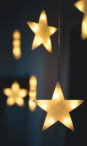 Preview wallpaper stars, garland, new year, christmas