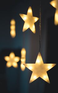 Preview wallpaper stars, garland, new year, christmas