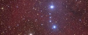 Preview wallpaper stars, glare, space, red