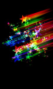 Preview wallpaper stars, glitter, abstraction, multicolored